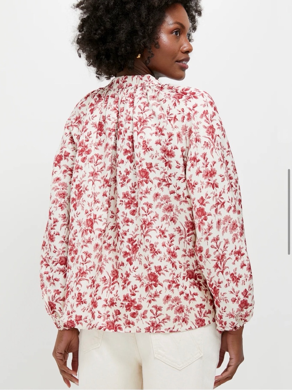 Tuckernuck Pomegranate Bloom Blouse View 3